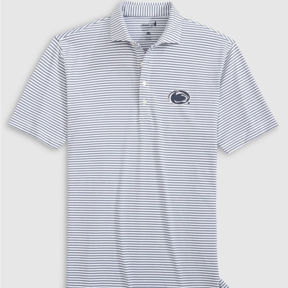 Penn State Stetsons Striped Performance Mesh Polo